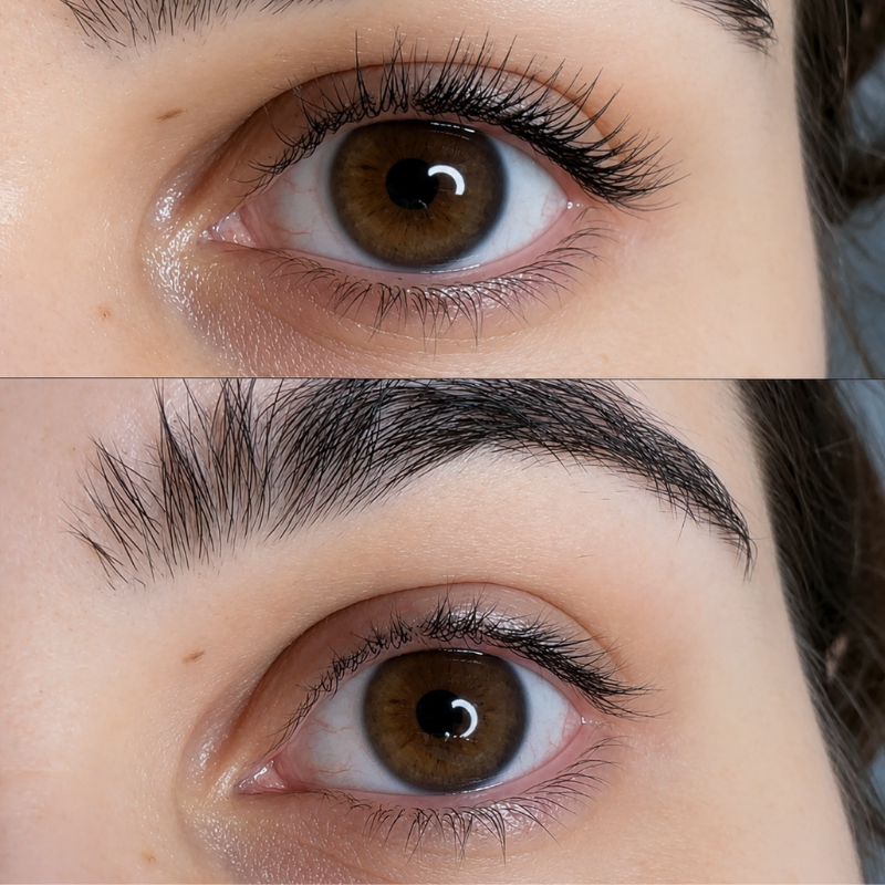 EYELASH rezultat – prej in potem