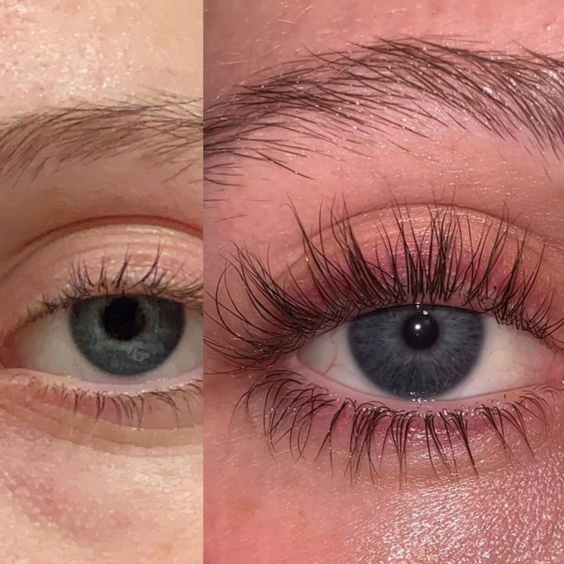 EYELASH rezultat – prej in potem